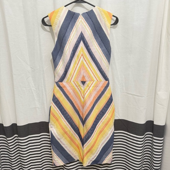 Hutch Anthropologie Striped Geometric Mini Dress Women’s size 6 - Picture 3 of 5